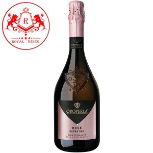 Rượu vang sủi tăm Oroperla Rose Extra Dry Vino Spumate Millesimato
